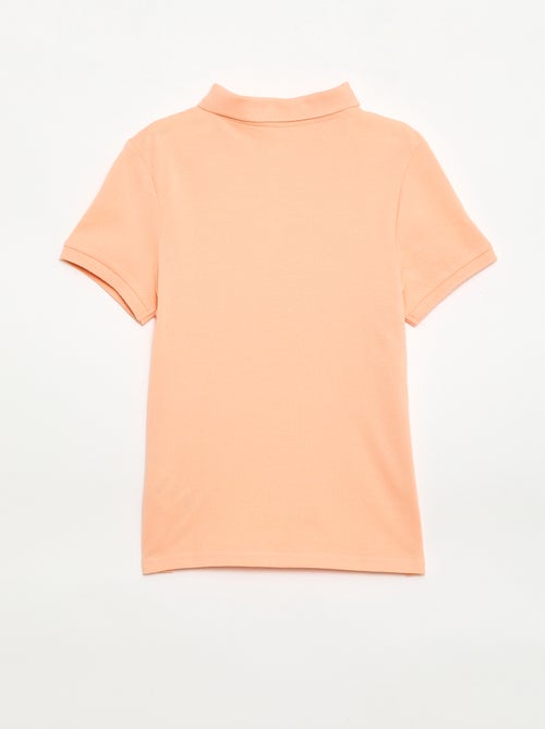 Effen polo van piquétricot - Kiabi