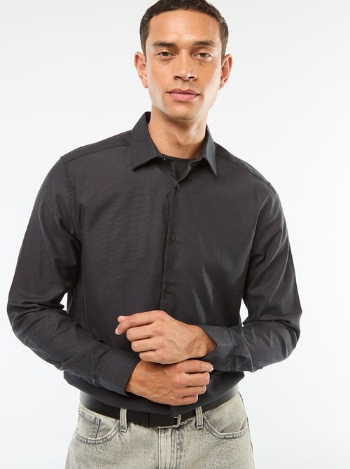 Effen recht overhemd - Kiabi