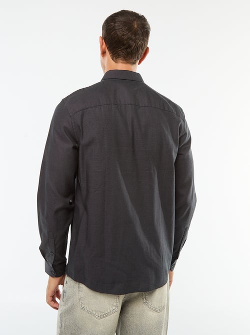 Effen recht overhemd - Kiabi