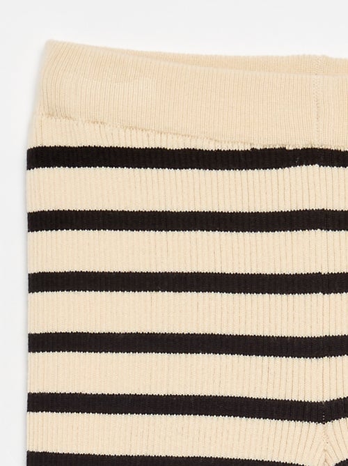 Effen rechte broek van jerseytricot - Kiabi