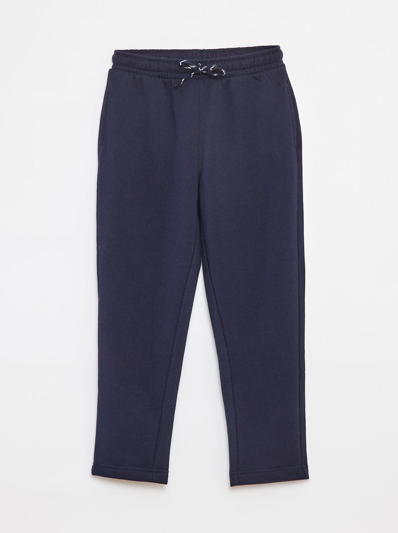 Effen, rechte joggingbroek - Comfortabel model Blauw - Kiabi