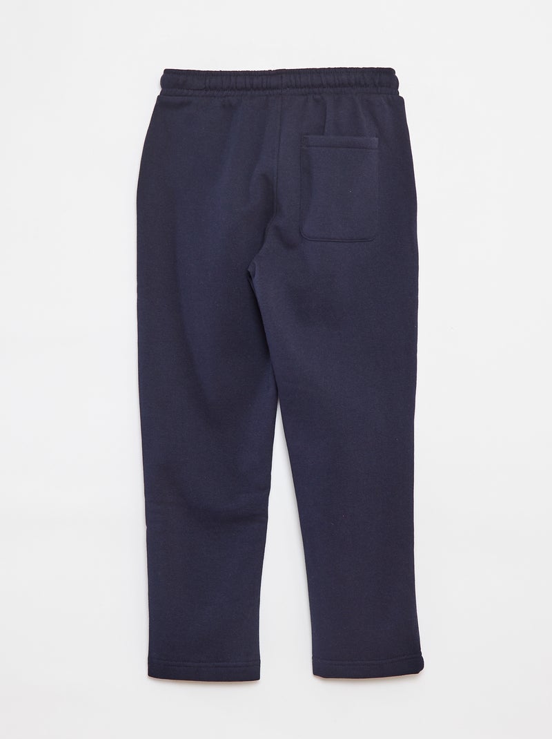 Effen, rechte joggingbroek - Comfortabel model Blauw - Kiabi