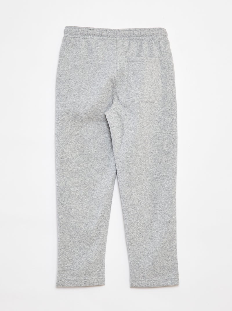 Effen, rechte joggingbroek - Comfortabel model Grijs - Kiabi