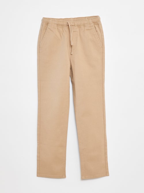 Effen regular-fit broek - Kiabi