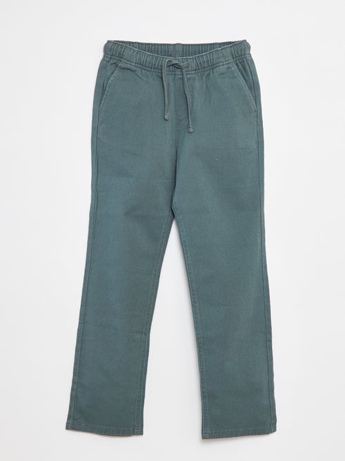 Effen regular-fit broek - Kiabi
