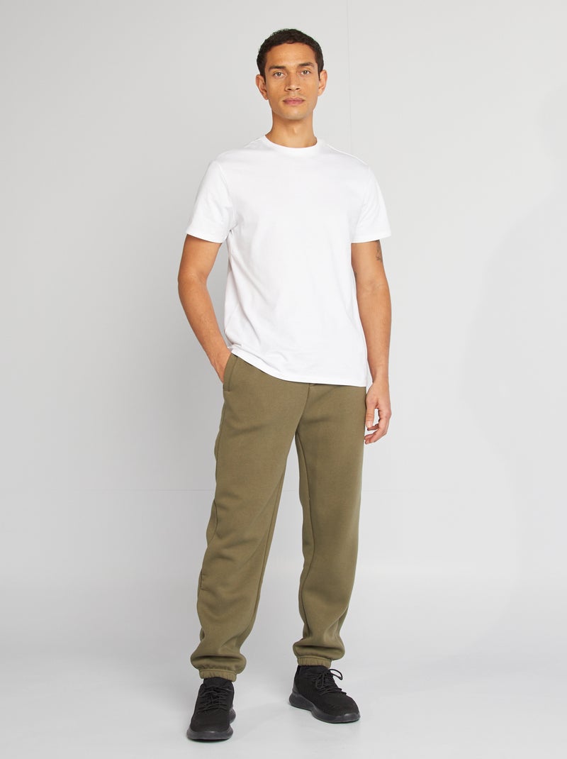 Effen, regular-fit joggingbroek KAKI - Kiabi