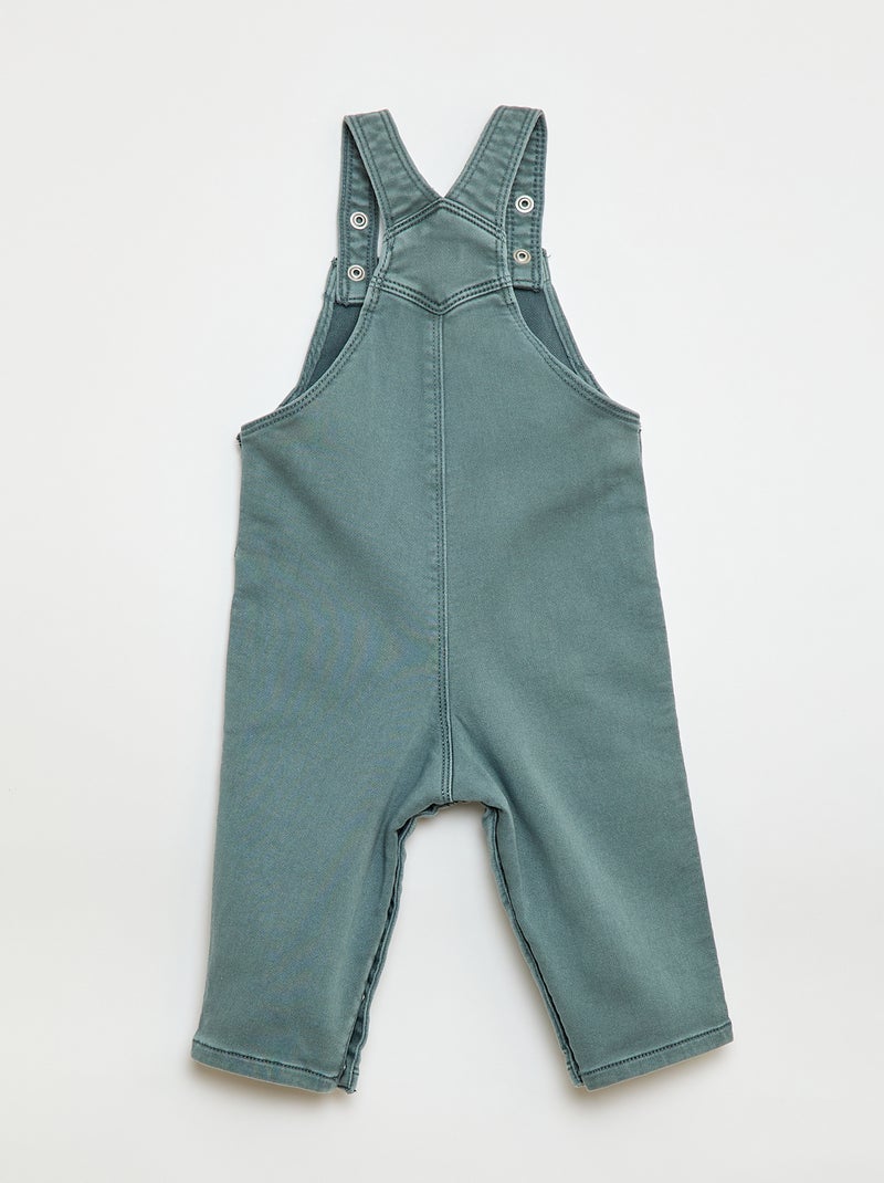 Effen salopette met verstelbare bandjes Blauw - Kiabi
