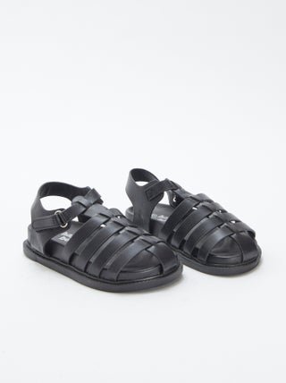 Effen sandalen met bandjes
