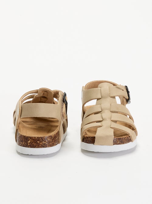 Effen sandalen met gespen - Kiabi