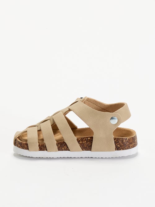 Effen sandalen met gespen - Kiabi
