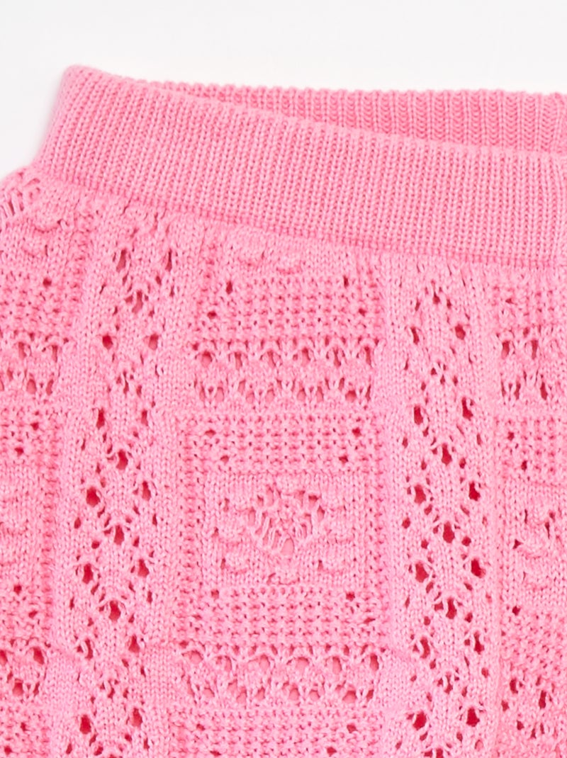 Effen short in haakwerk ROSE - Kiabi