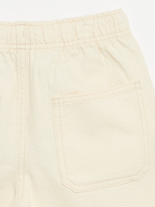 Effen short met elastische taille - Kiabi