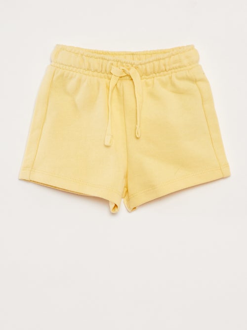 Effen short met elastische taille - Kiabi