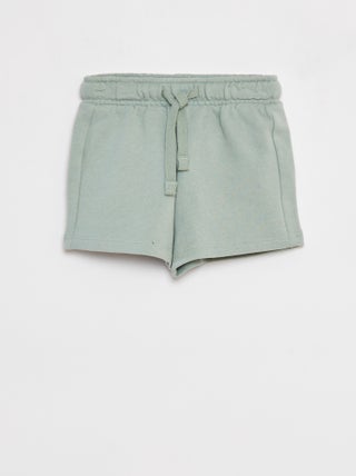 Effen short met elastische taille