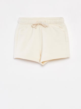 Effen short met elastische taille