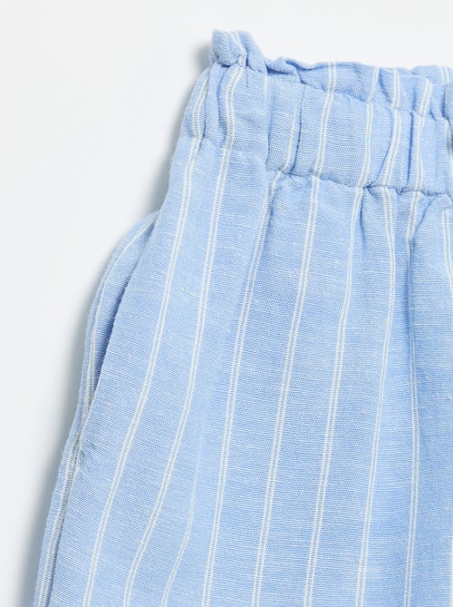 Effen short met fantasie strik - Kiabi