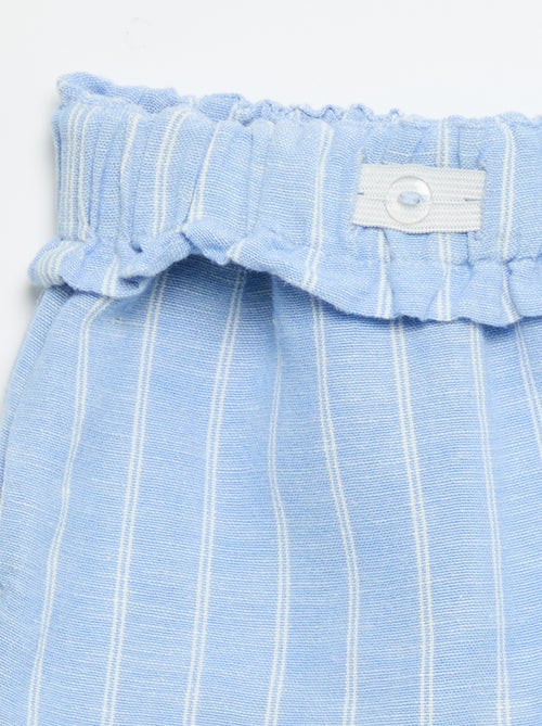 Effen short met fantasie strik - Kiabi