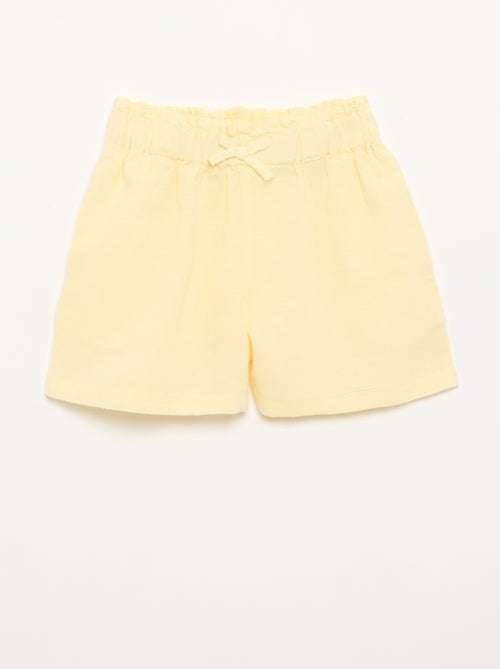 Effen short met fantasie strik - Kiabi Effen short met fantasie strik - Kiabi