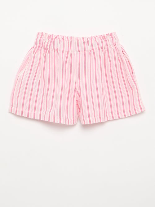 Effen short met fantasie strik - Kiabi Effen short met fantasie strik - Kiabi