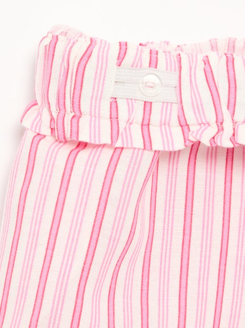 Effen short met fantasie strik - Kiabi Effen short met fantasie strik - Kiabi