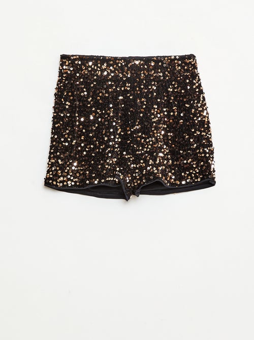 Effen short met lovertjes - Kiabi