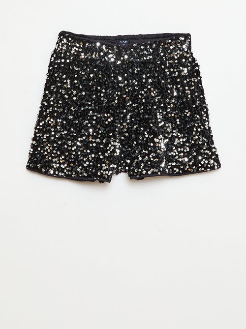 Effen short met lovertjes - Kiabi