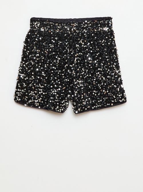 Effen short met lovertjes - Kiabi
