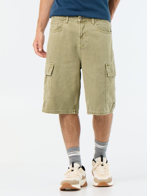 Effen short met meerdere zakken - Kiabi Effen short met meerdere zakken - Kiabi
