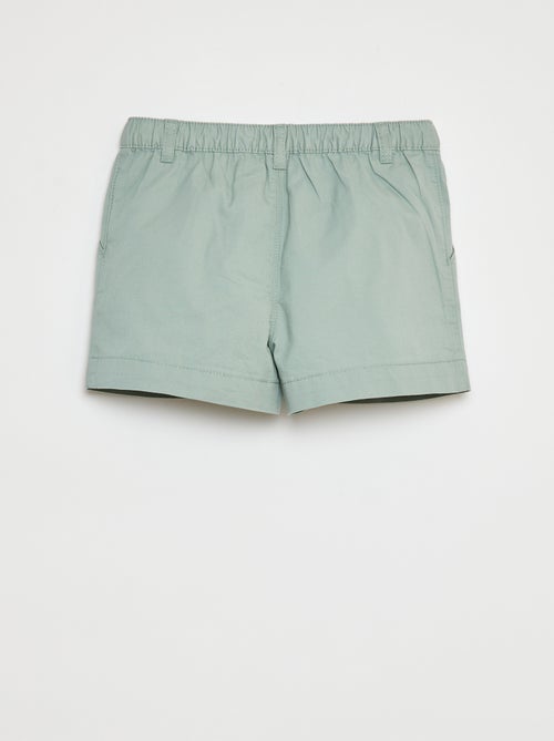Effen short met verstelbare taille - Kiabi