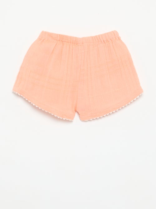 Effen short van dobby - Kiabi Effen short van dobby - Kiabi