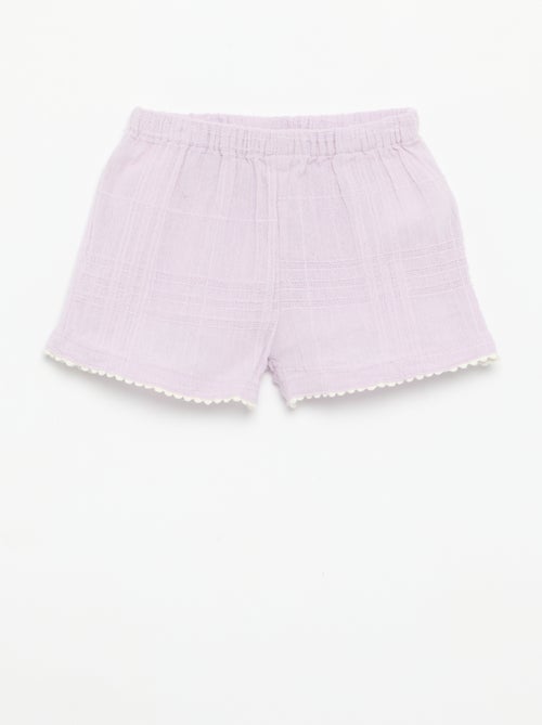 Effen short van dobby - Kiabi Effen short van dobby - Kiabi