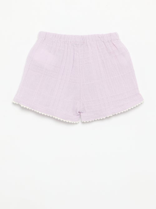 Effen short van dobby - Kiabi Effen short van dobby - Kiabi