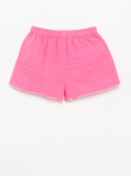 Effen short van dobby - Kiabi Effen short van dobby - Kiabi