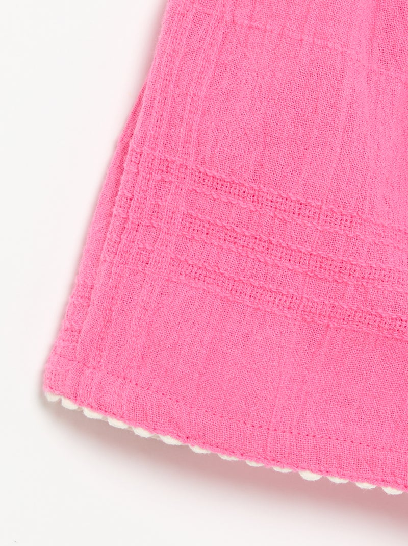 Effen short van dobby Rose - Kiabi