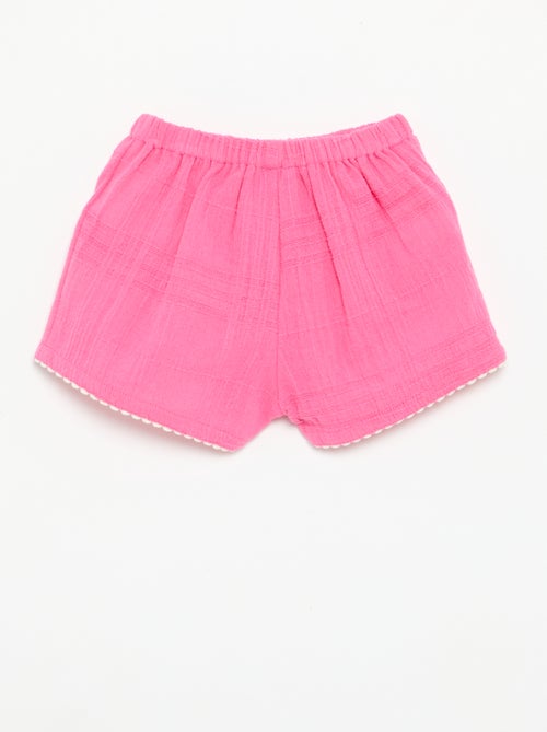 Effen short van dobby - Kiabi Effen short van dobby - Kiabi