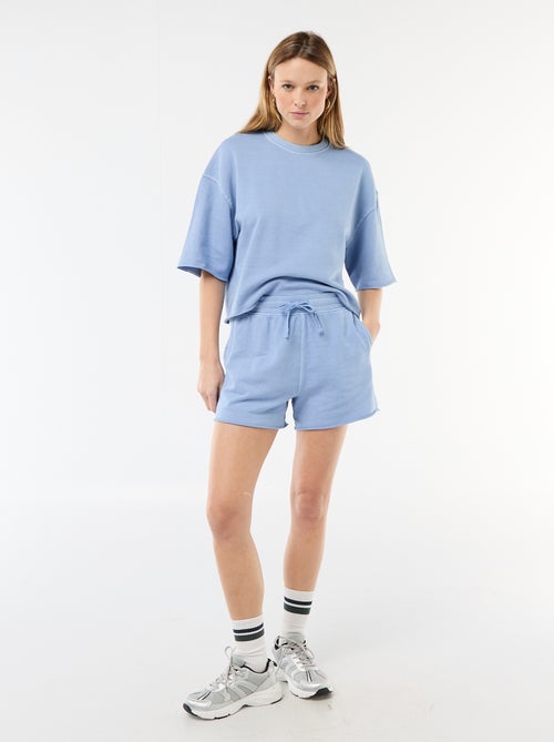 Effen short van French Terry - Kiabi