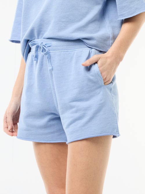 Effen short van French Terry - Kiabi