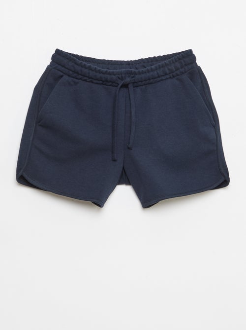 Effen short van french terry - Kiabi