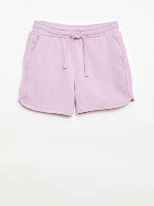 Effen short van french terry - Kiabi