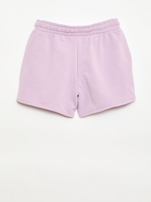 Effen short van french terry - Kiabi