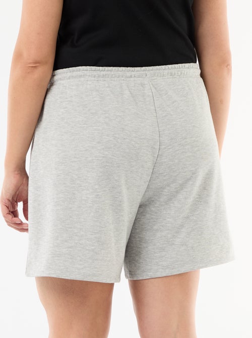 Effen short van lichte joggingstof - Kiabi
