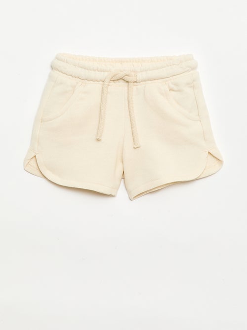 Effen short van lichte molton - Kiabi