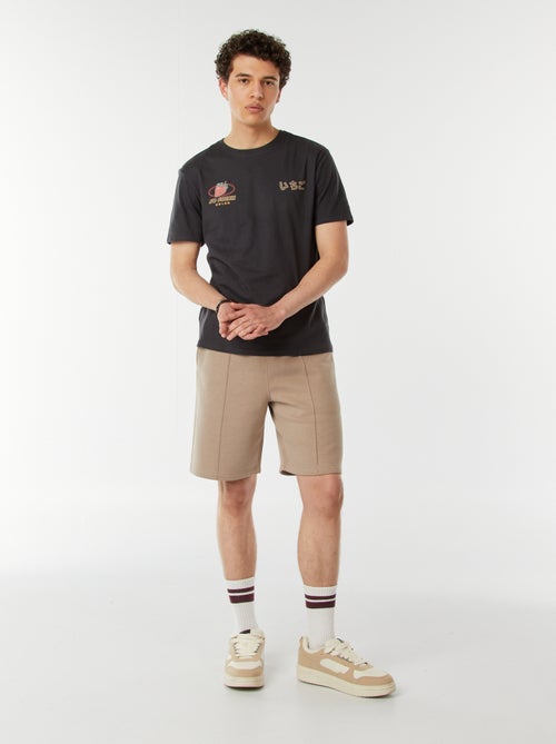 Effen short van lichte spijkerstof - Kiabi