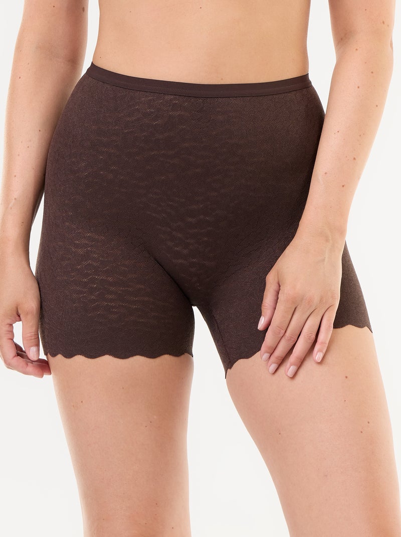 Effen shorty van kant Bruin - Kiabi