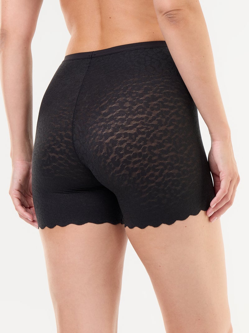 Effen shorty van kant Zwart - Kiabi