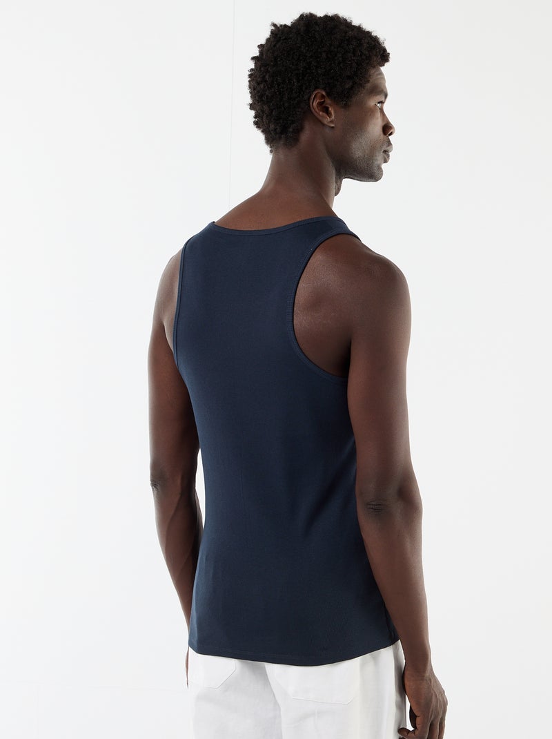 Effen singlet Blauw - Kiabi