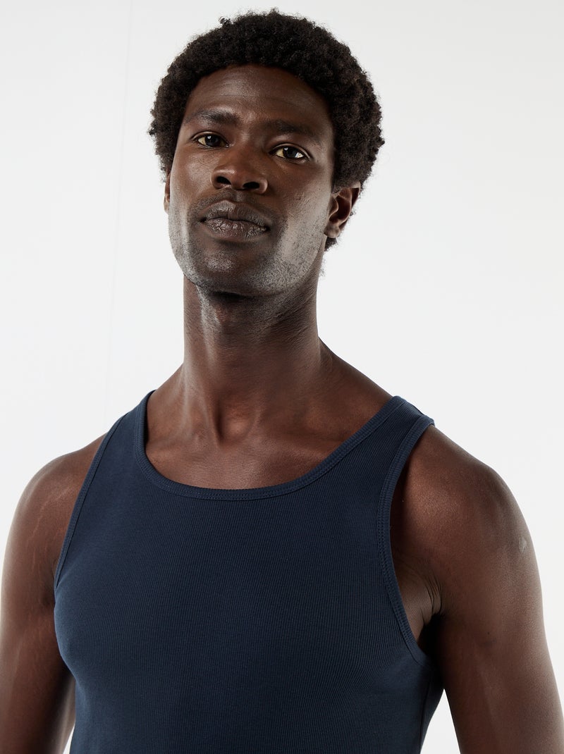 Effen singlet Blauw - Kiabi