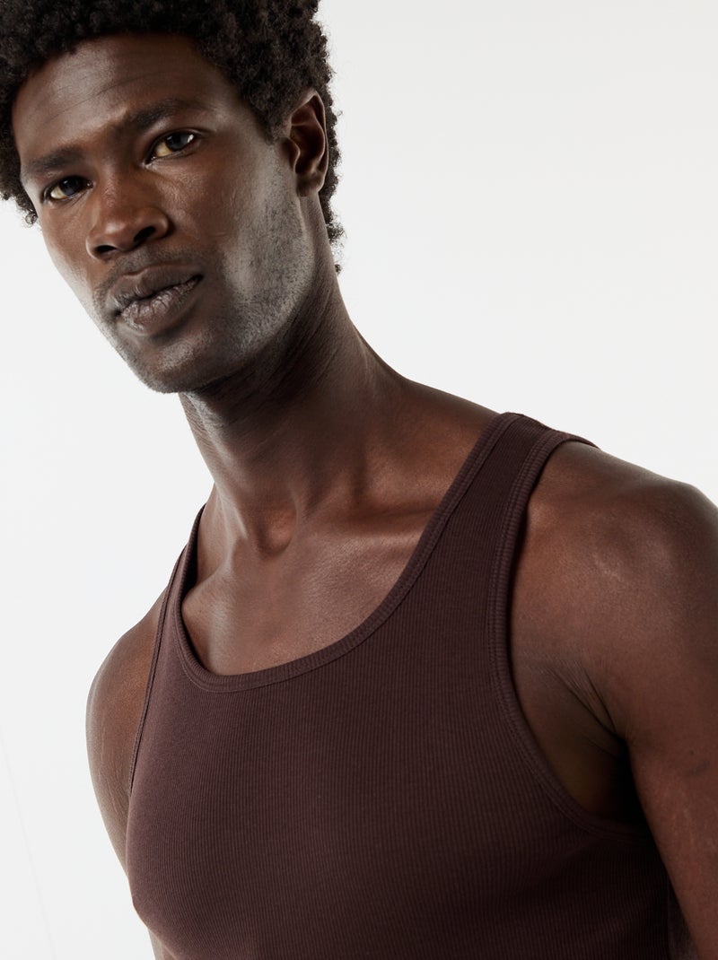 Effen singlet Bruin - Kiabi