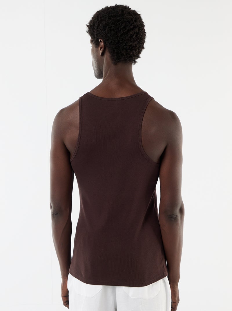 Effen singlet Bruin - Kiabi