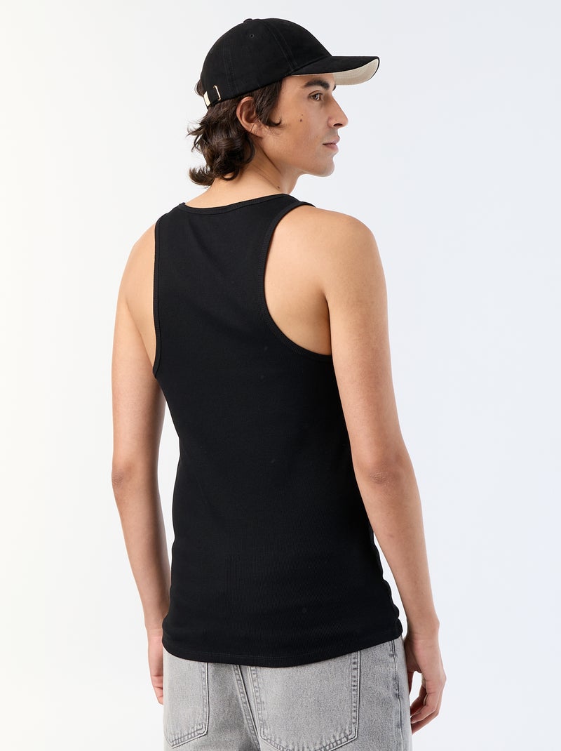 Effen singlet Zwart - Kiabi